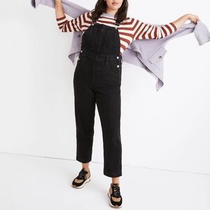 Madewell Overalls dungarees size Medium Black Denim